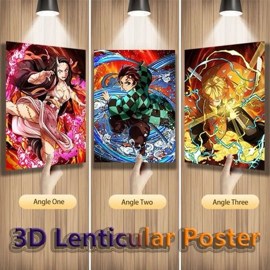 Cuadro de demon slayer 3D Lenticular