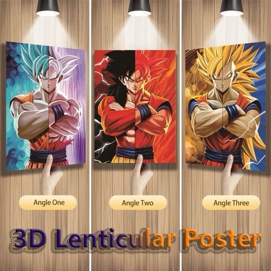 Cuadro de Goku 3D Lenticular