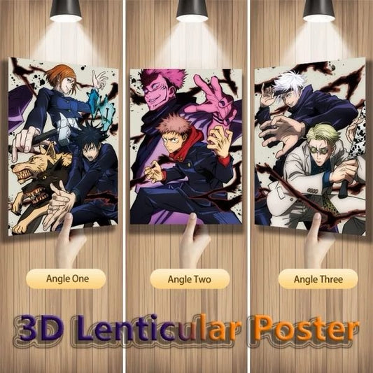 Cuadro de Jujutsu Kaisen 3D Lenticular