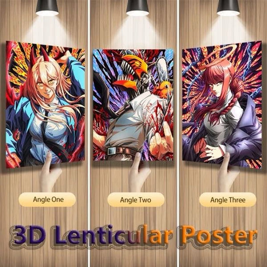 Cuadro de Makima Denji 3D Lenticular