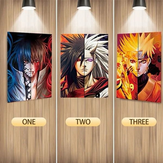 Cuadro de Naruto Evolutivo Ninja  3D Kenticular